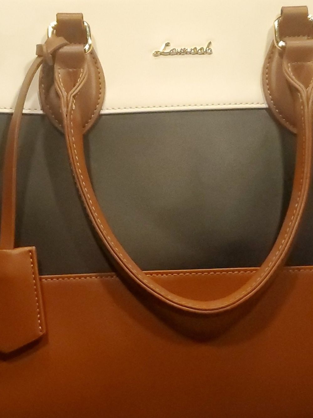 Lovevook Laptop Bag Brown/Beige And Black
